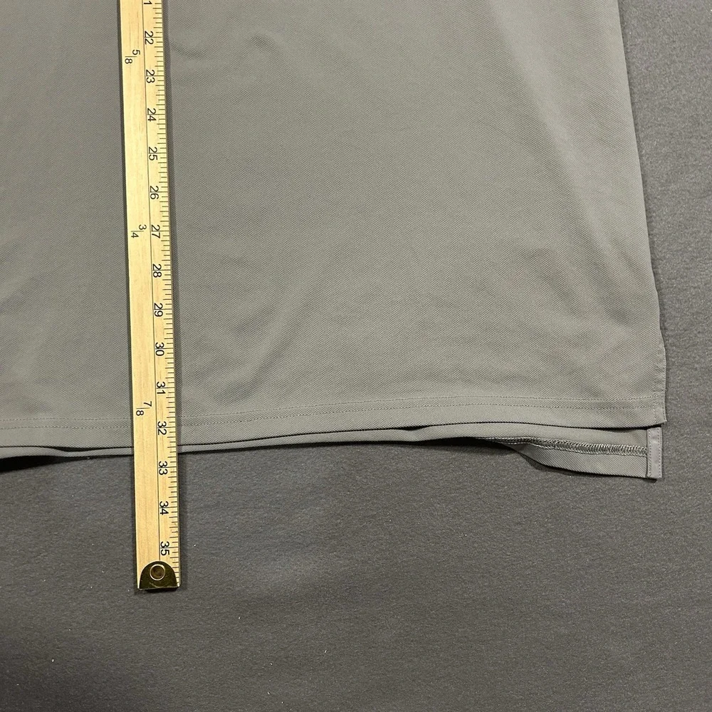 Ralph Lauren RLX Polo Shirt Mens XL‎ Gray Logo Performance Golf Stretch Wicking